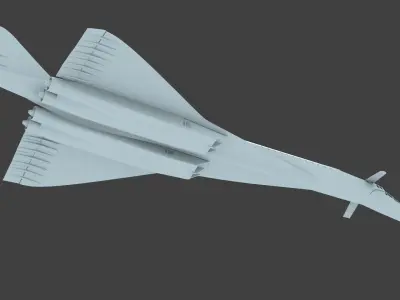 tu-144 d sst 3D print model