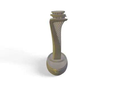 ISTANBUL AIRPORT - AIR TRAFFIC CONTROL TOWER 3D model