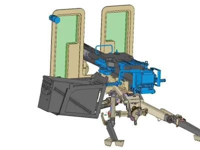 hk grenade launcher 3D model