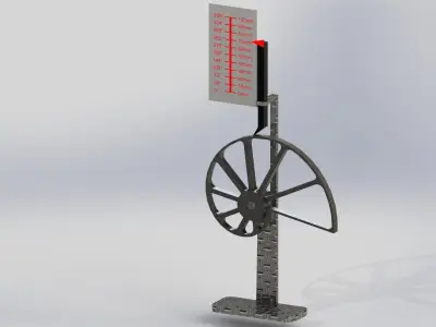 Precise rotational to linear converter 2 Free 3D model