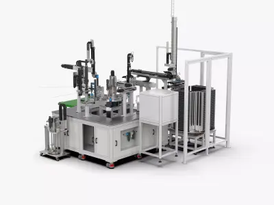 Automatic Electric Push Rod Shell Assembly Machine 3D model