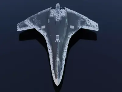 Lockheed NGAD deux concept fighter Free 3D model