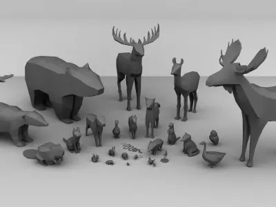 Buck Deer Free 3D model