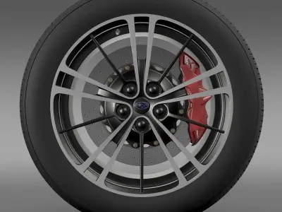 Subaru BRZ wheel 2013 3D model