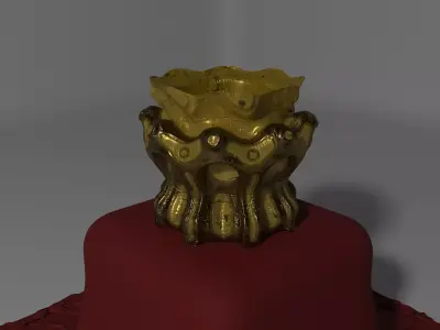 Old brass Vase Free 3D model