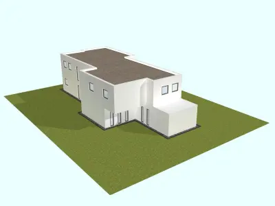 MODERN HOUSE Free low-poly 3D model