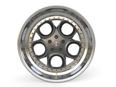 Alfa Romeo custom wheels 3D model