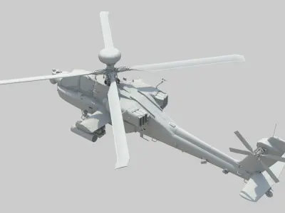 Ah64 Longbow Apache helicopter 3D model