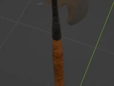 Melee weapon - Halberd Free low-poly 3D model