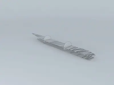A380 Floors and 2 Walls Free 3D model