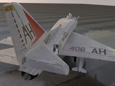 Douglas A-4E Skyhawk 3D model