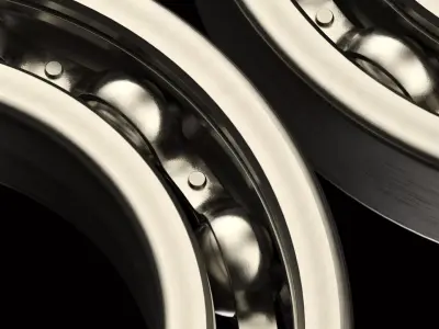  Vehicle Parts Bearings Low-poly 3D model