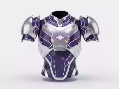 Ultimate Purple Galactic Cybernetic Arsenal 3D Model Collection 