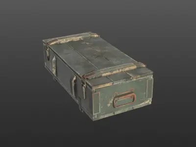 Ammo Crate PBR  3d Model  Low-poly 3D model