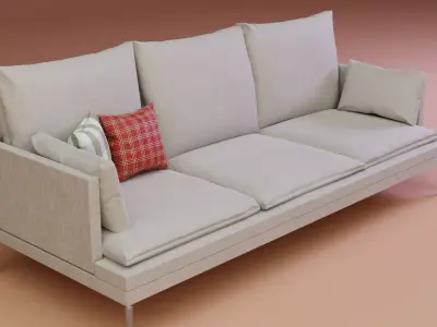 Furniture for architectural renders Free low-poly 3D model