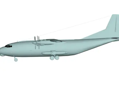 Antonov An-12 3D model