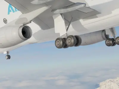 Airbus Beluga XL Low-poly 3D model