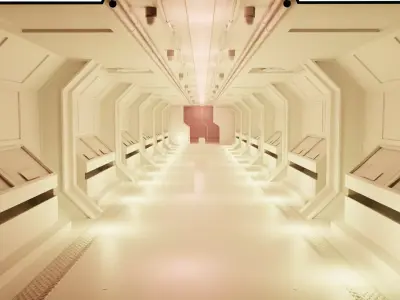 Sci-Fi Hull Spaceship Hull Low-poly 3D model