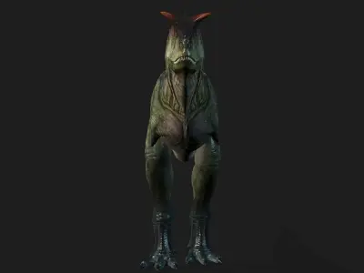 Carnotaurus dinosaur Low-poly with textures Low-poly 3D model