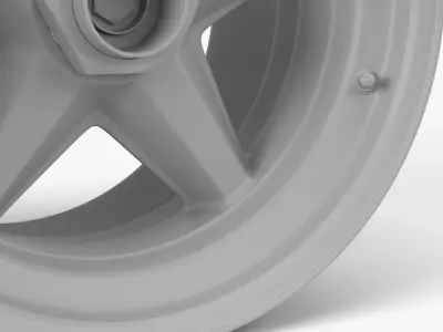 RSR Centerlock Wheel Low-poly 3D model