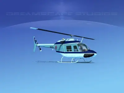 Bell OH-58B Royal Thai Air Force 3D model