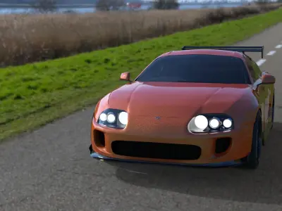 Toyota Supra Mk4 3D Free 3D model
