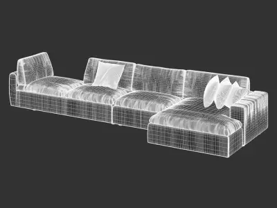  Replica Eldi Sofa Model, Red 