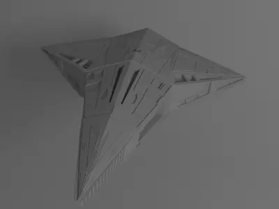 Free Spaceship Free 3D model