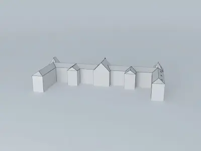 Old barracks at Sisak Free 3D model