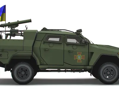 Novator ATGM Stugna P 2022 3D model