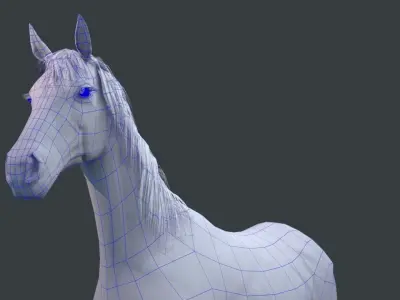 Thoroughbred Horse 3D model