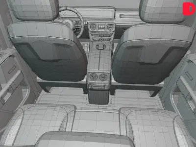 G Wagon Brabus Game Ready 3D Model Low-poly 3D model