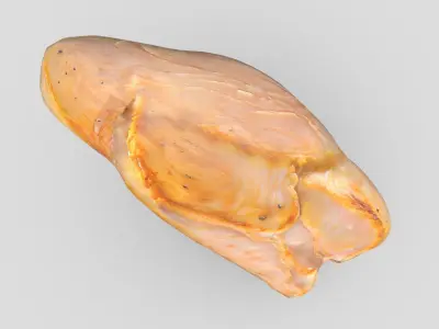 CC0 - Cooked Chicken Breast Free low-poly 3D model