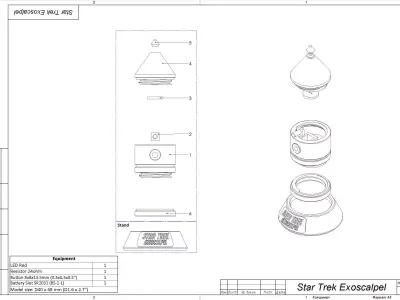 Exoscalpel - Star Trek - STL CAD bundle - Commercial Use 3D print model