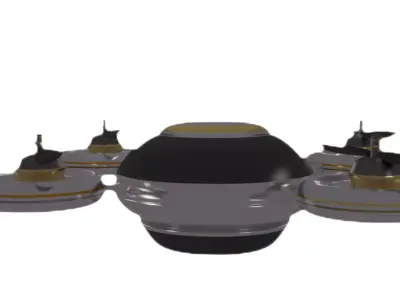 Scifi Drone FTB - 001 3D model