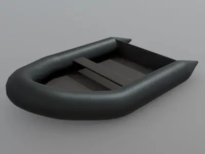 Inflatable Boat Low-poly 3D model