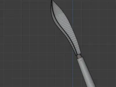 Knife steel weapon handle wood low-poly for free Free 3D model