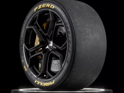 Pirelli DH Slick Circuit 285 645 R18 3D model