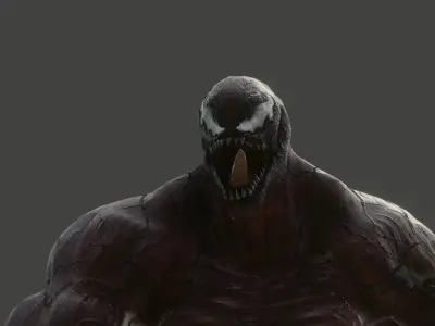 Carnage Rigged And Animated  Low-poly 3D model