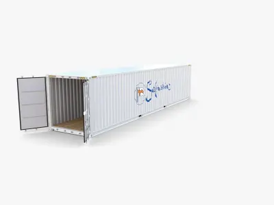40ft Shipping Container Safmarine v1 3D model