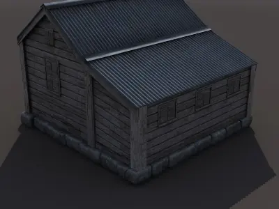 Old Chattel House 3D model