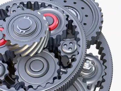 Planetary Gear Mechanism M1 3D model