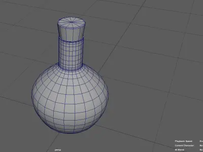 red flask Free 3D model