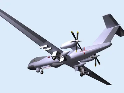 MALE RPAS 3D model