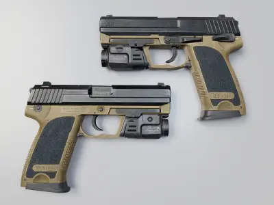 Hk  usp Low-poly 3D model