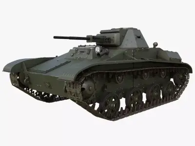 Tank T 60 Mental ray 3D model