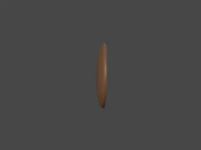 Wooden palte 3d model Free 3D model