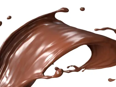 Chocolate Splash Free 002 3D model