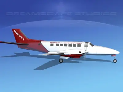 Beechcraft B99 Sierra Charter 3D model