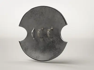 Roman Armor Decorated Shield Low-poly 3D model